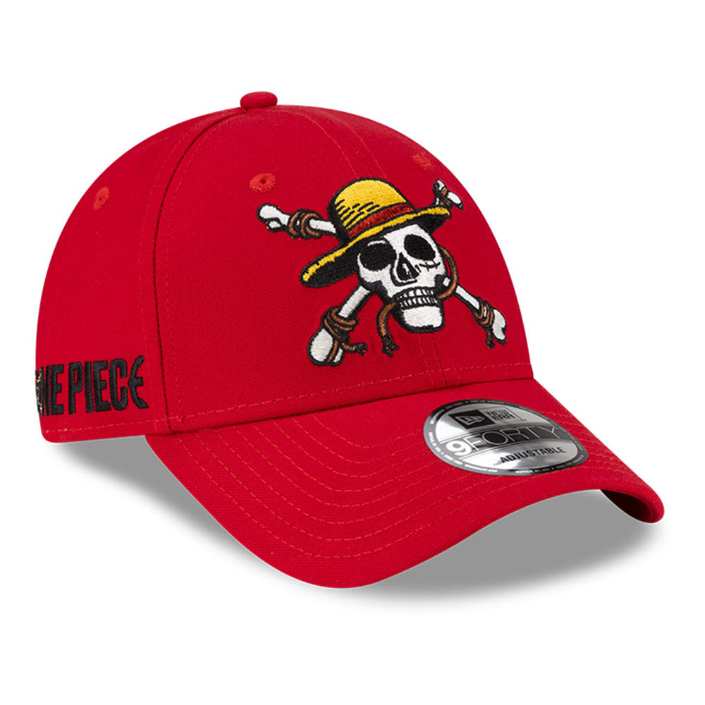 New Era x One Piece Luffy Red 9FORTY Adjustable Cap
