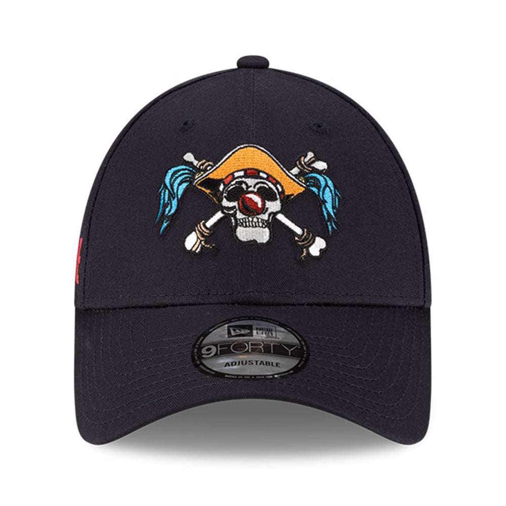 New Era x One Piece Buggy Navy 9FORTY Adjustable Cap