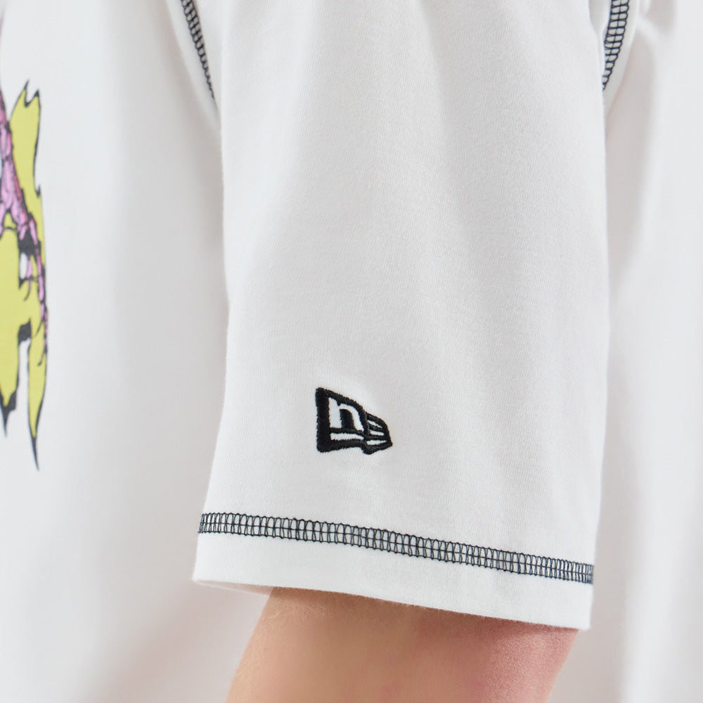 New Era x Stranger Things White Oversized Short Sleeve T-Shirt