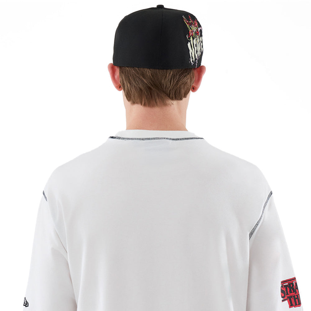 New Era x Stranger Things White Oversized Short Sleeve T-Shirt