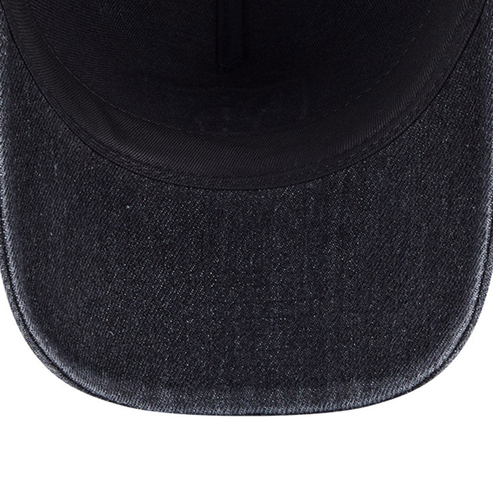 New Era Las Vegas Raiders Washed Denim Q126 Black 9FORTY A-Frame Trucker Adjustable Cap