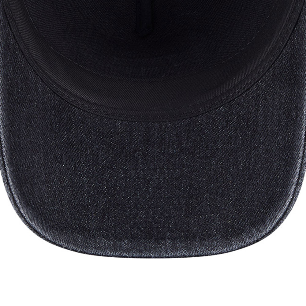 New Era Chicago Bulls Washed Denim Q126 Black 9FORTY A-Frame Trucker Adjustable Cap