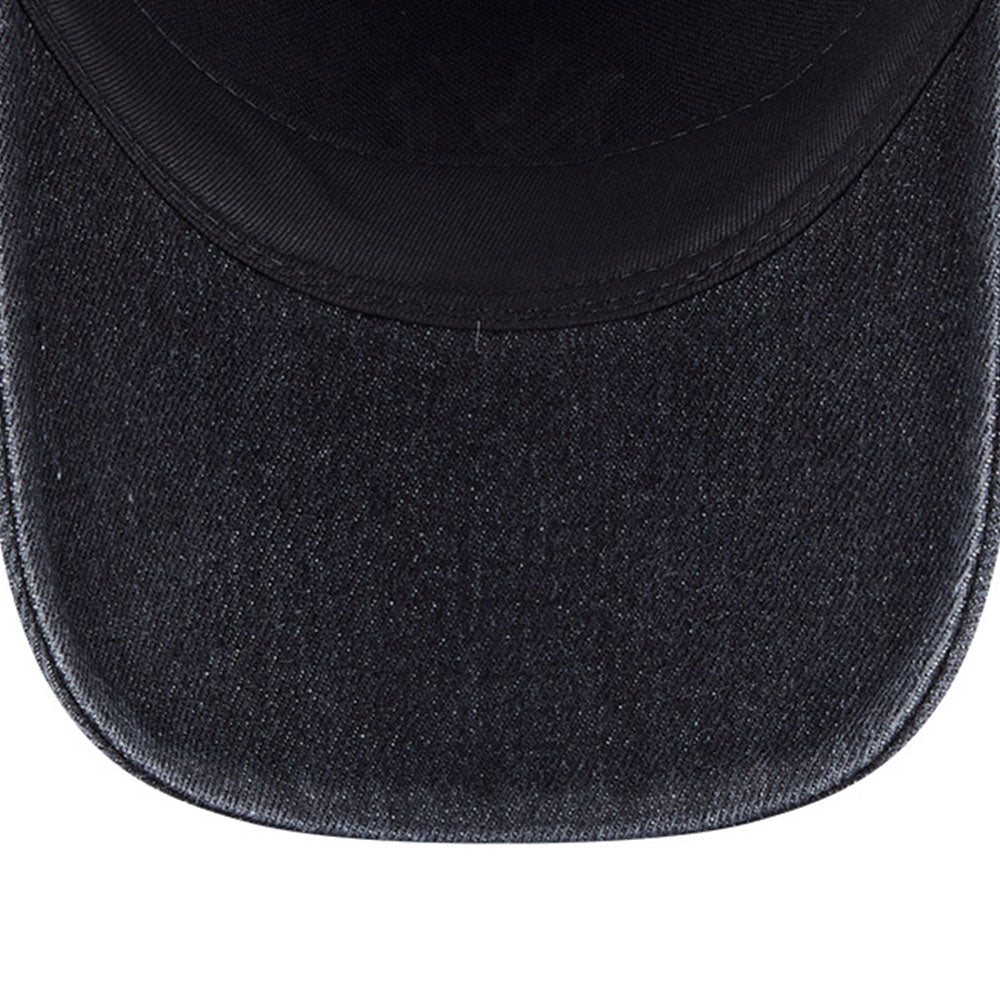 New Era Los Angeles Dodgers Washed Denim Q126 Black 9FORTY A-Frame Trucker Adjustable Cap