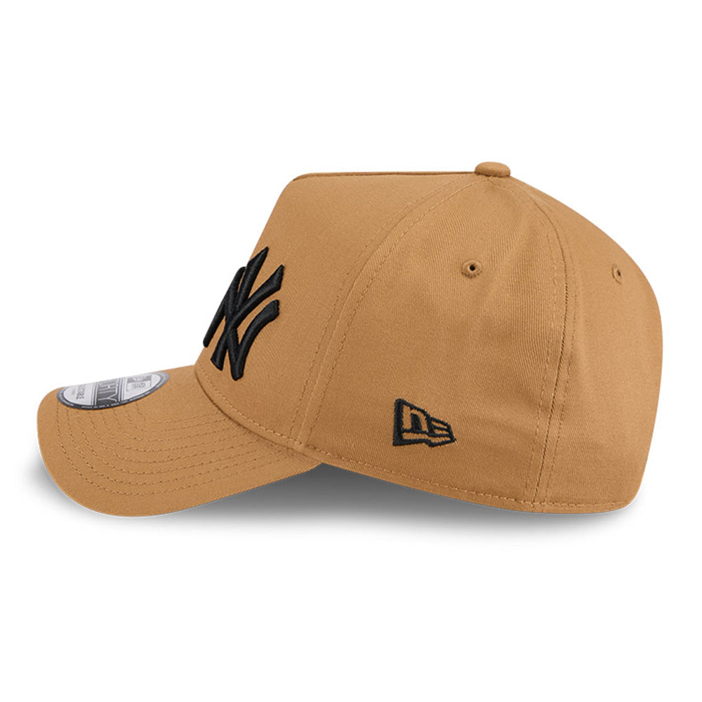 New Era New York Yankees Double Logo Wheat 9FORTY A-Frame Snapback Cap