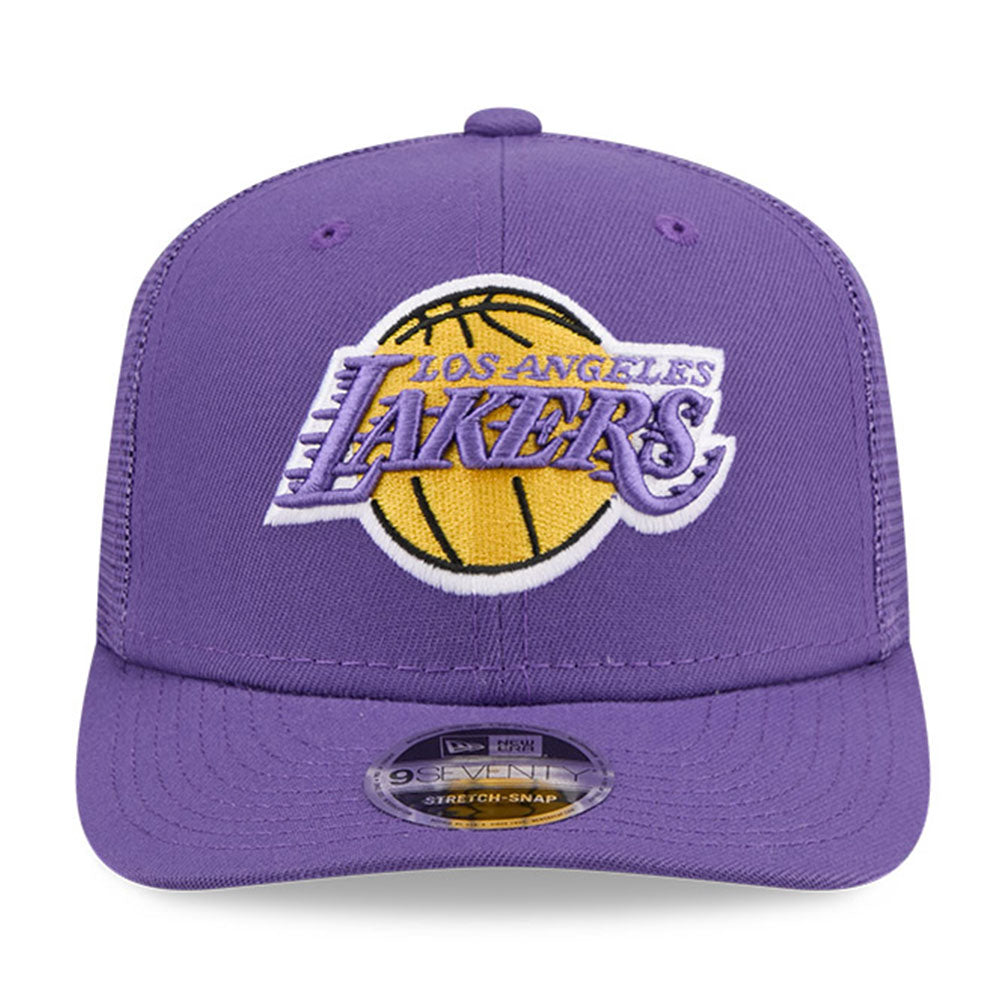 New Era Los Angeles Lakers Hardwood Classic 2025 Purple 9SEVENTY Stretch Snapback Cap