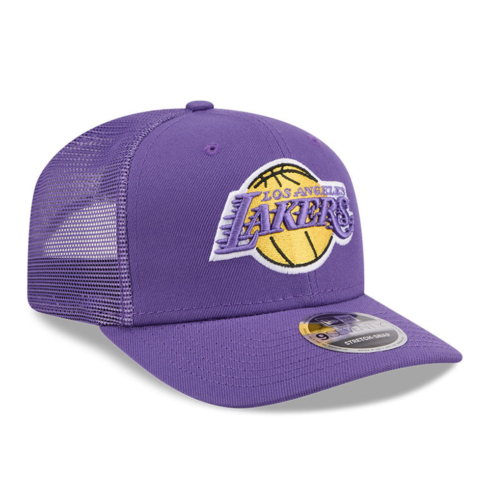 New Era Los Angeles Lakers Hardwood Classic 2025 Purple 9SEVENTY Stretch Snapback Cap