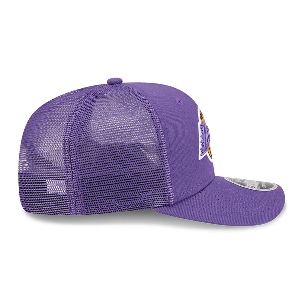 New Era Los Angeles Lakers Hardwood Classic 2025 Purple 9SEVENTY Stretch Snapback Cap