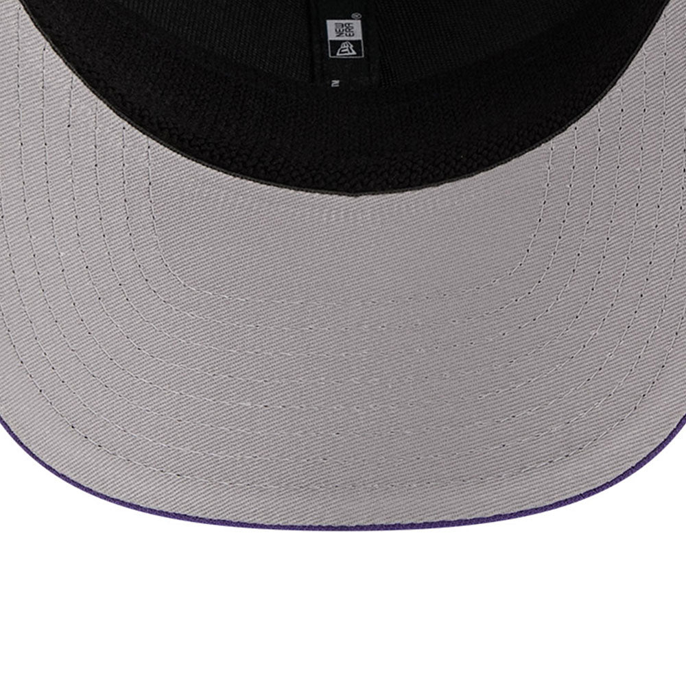 New Era Los Angeles Lakers Hardwood Classic 2025 Purple 9SEVENTY Stretch Snapback Cap