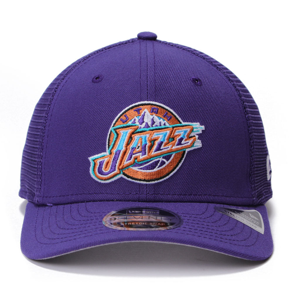 New Era Utah Jazz Hardwood Classic 2025 Dark Purple 9SEVENTY Stretch Snapback Cap