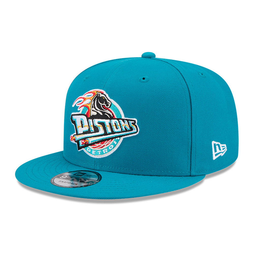 New Era Detroit Pistons Hardwood Classic 2025 Turquoise 9FIFTY Snapback Cap