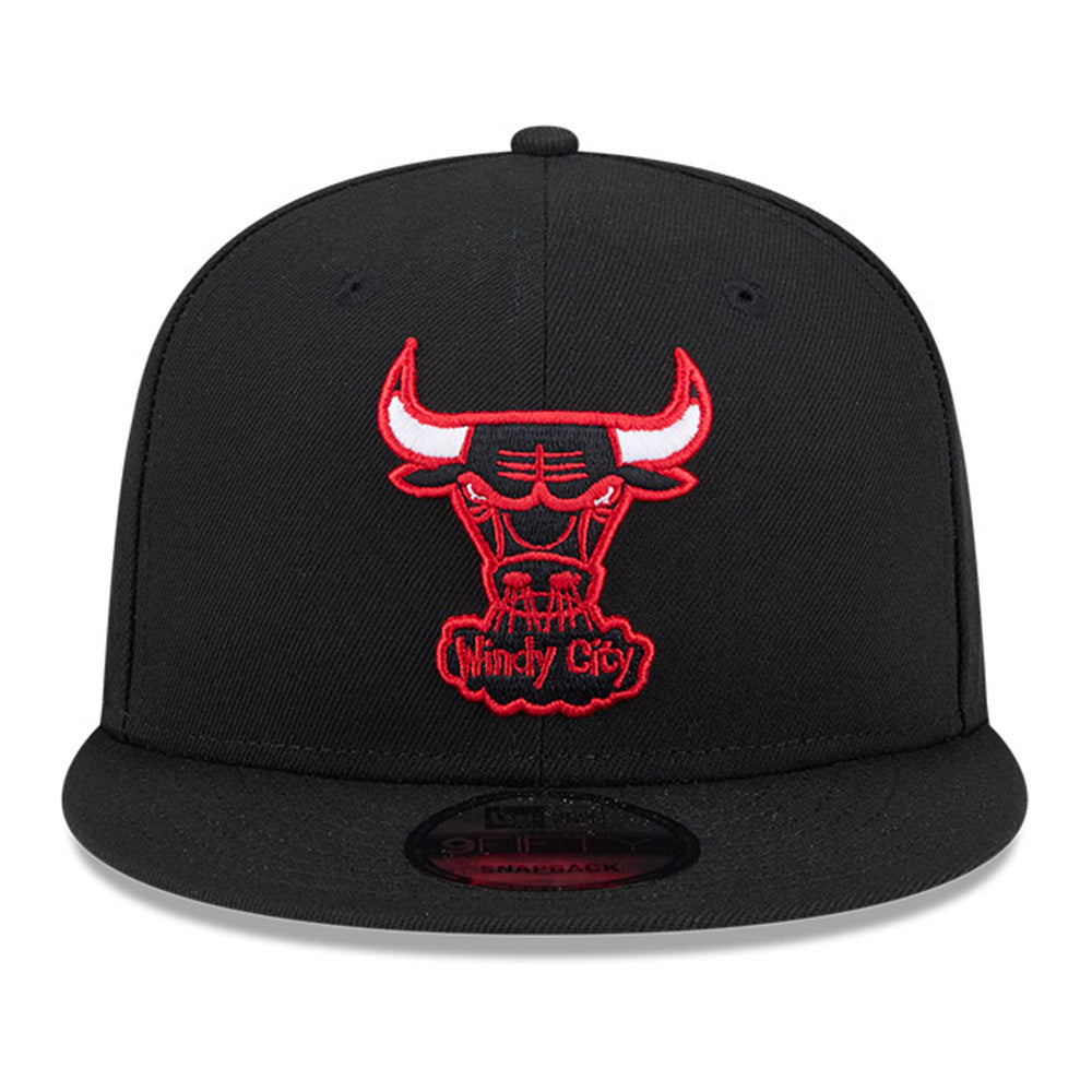 New Era Chicago Bulls Hardwood Classic 2025 Black 9FIFTY Snapback Cap