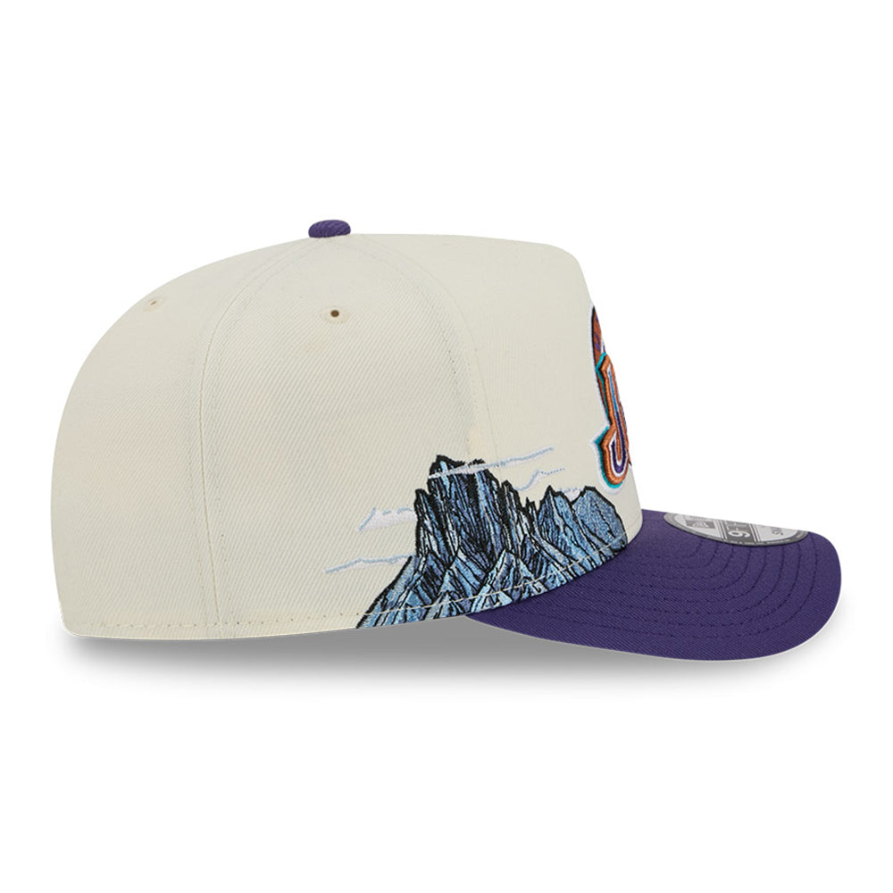 New Era Utah Jazz Stone Dark Purple 9FIFTY A-Frame Snapback Cap