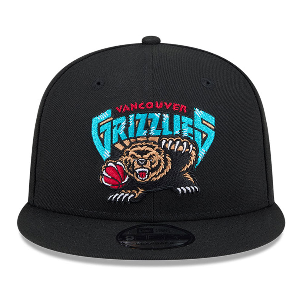 New Era Vancouver Grizzlies Hardwood Classic Black 9FIFTY Snapback Cap