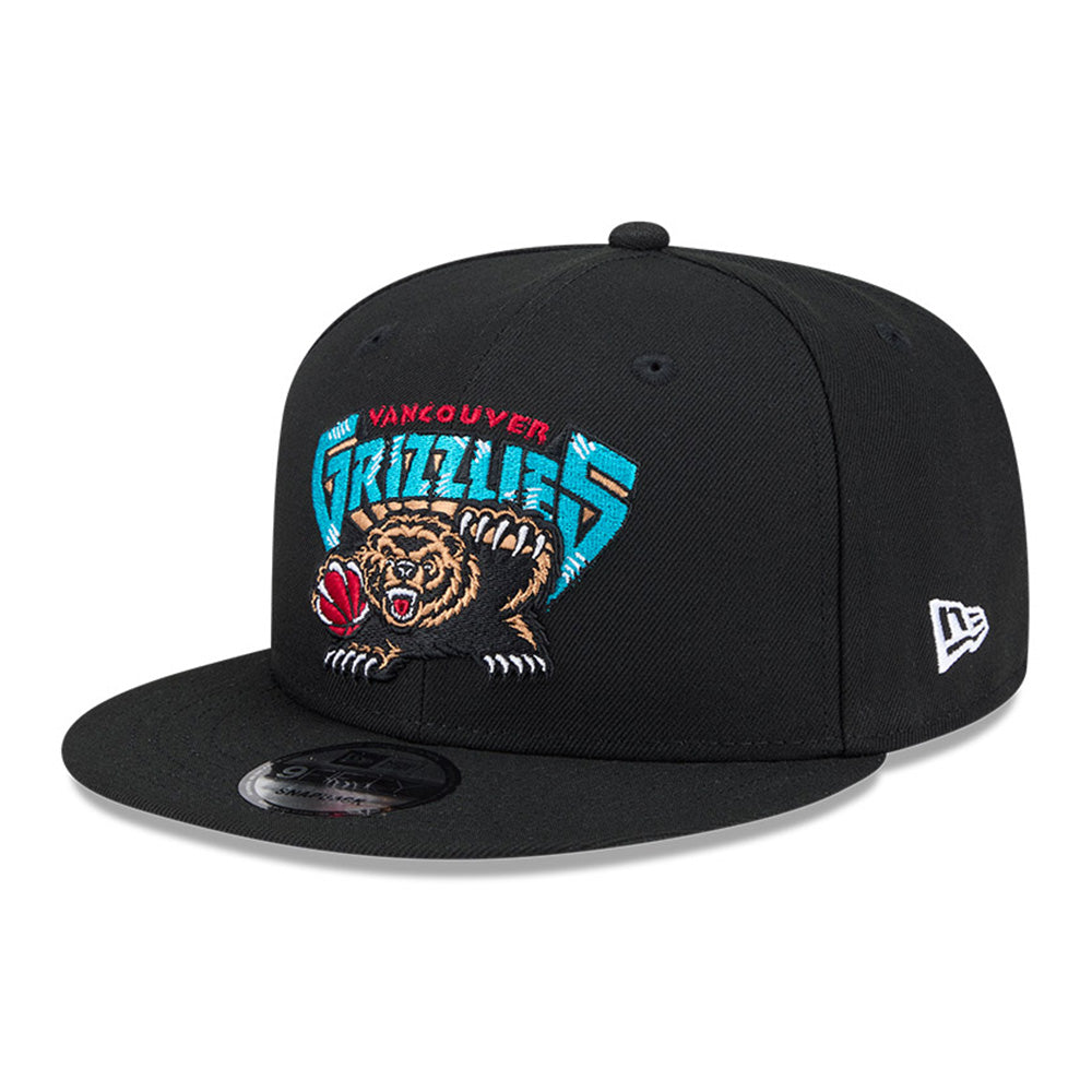 New Era Vancouver Grizzlies Hardwood Classic Black 9FIFTY Snapback Cap