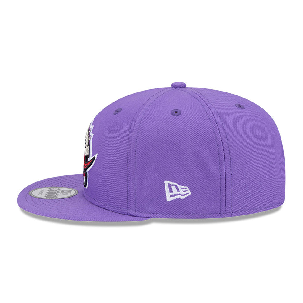 New Era Toronto Raptors Hardwood Classic Bright Purple 9FIFTY Snapback Cap