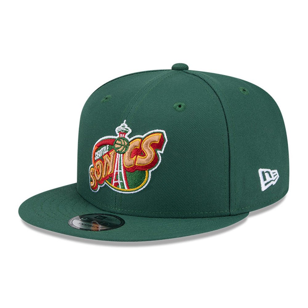 New Era Seattle Supersonics Hardwood Classic 2025 Dark Green 9FIFTY Snapback Cap