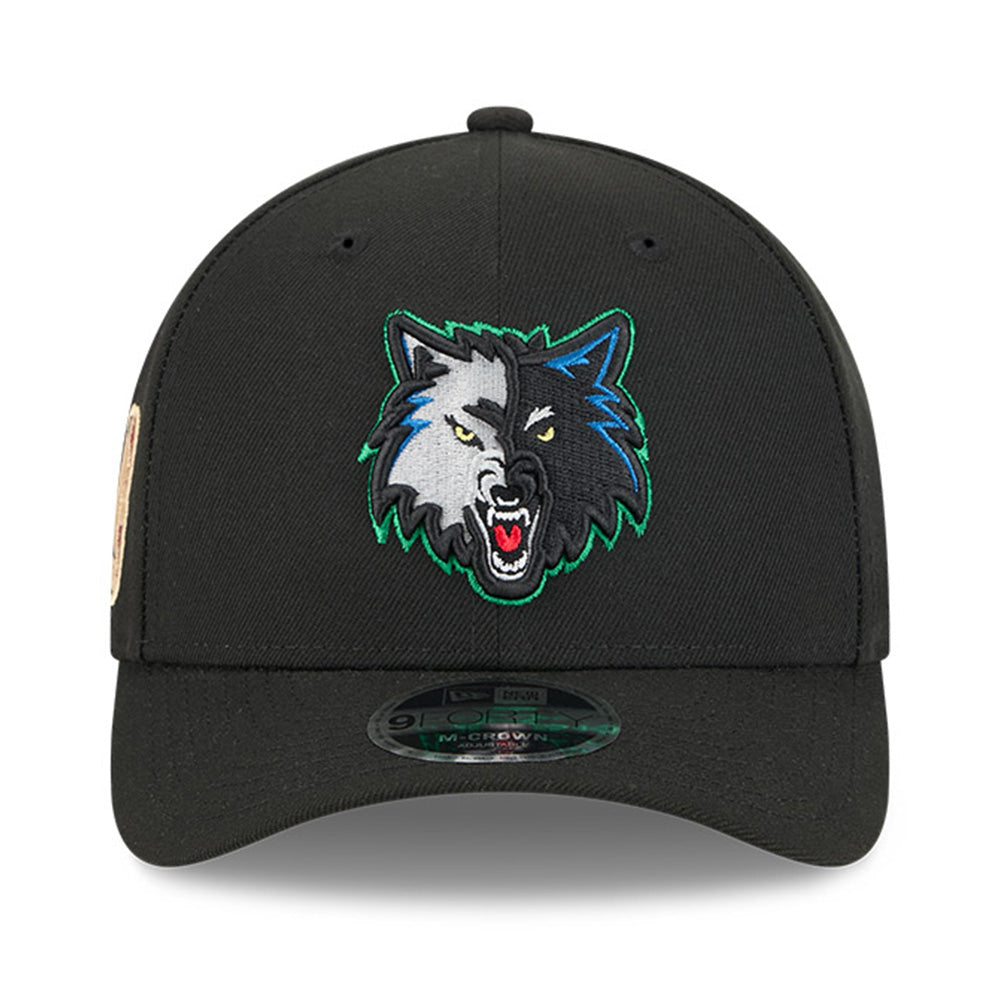 New Era Minnesota Timberwolves Classic Edition 2025 Black 9FORTY M-Crown Adjustable Cap