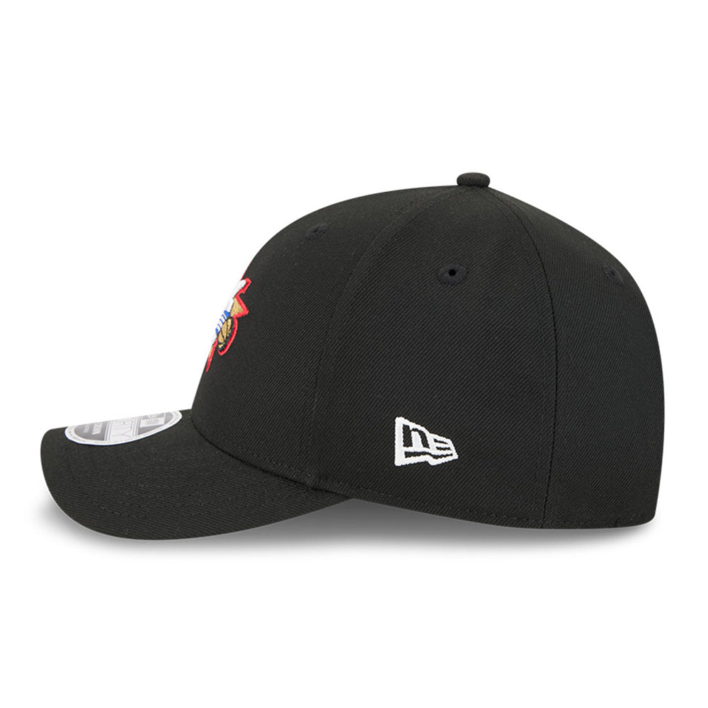 New Era Philadelphia 76ers Black 9FORTY M-Crown Adjustable Cap