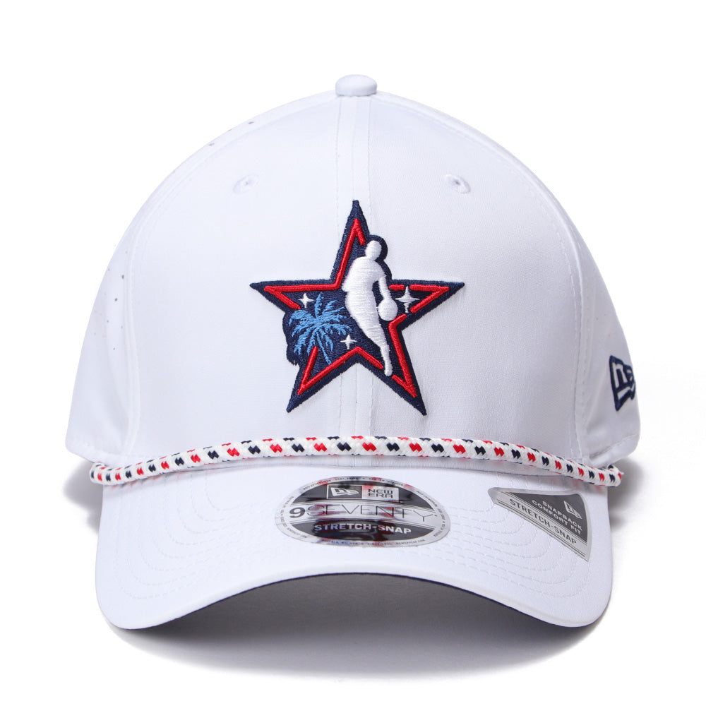 New Era National Basketball Association Logo All Star 2026 White 9SEVENTY Stretch Snapback Cap