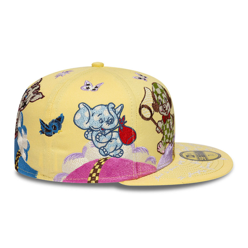 New Era x KENZO Embroidered Scene Soft Yellow 59FIFTY Fitted Cap
