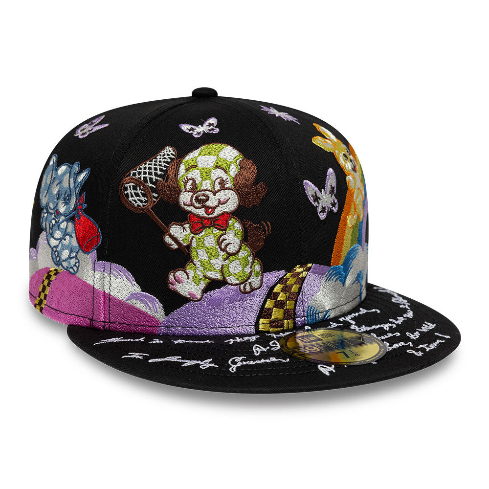 New Era x KENZO Embroidered Scene Black 59FIFTY Fitted Cap (ONLINE EXCLUSIVE)