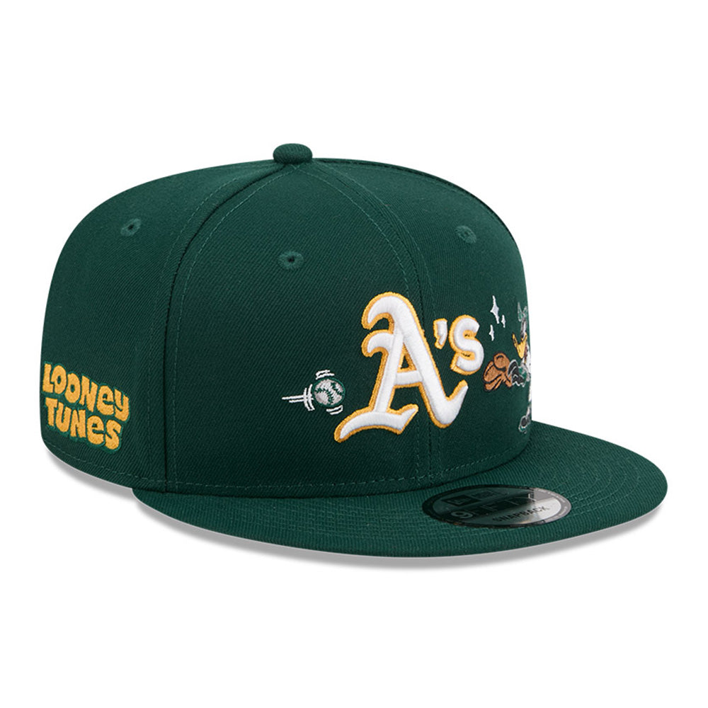 New Era x Looney Tunes Oakland Athletics Daffy Duck Swing Green 9FIFTY Snapback Cap