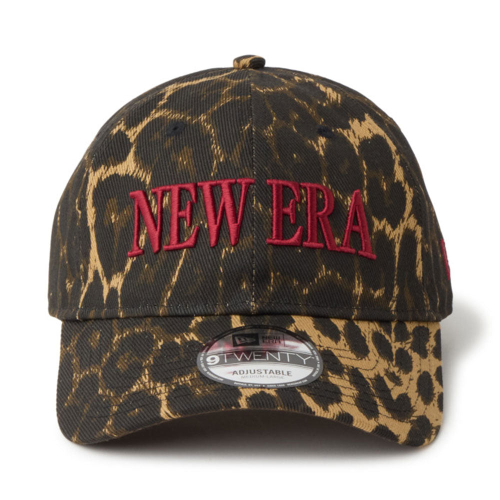 New Era Wordmark Leopard Multi Red 9TWENTY Adjustable Cap