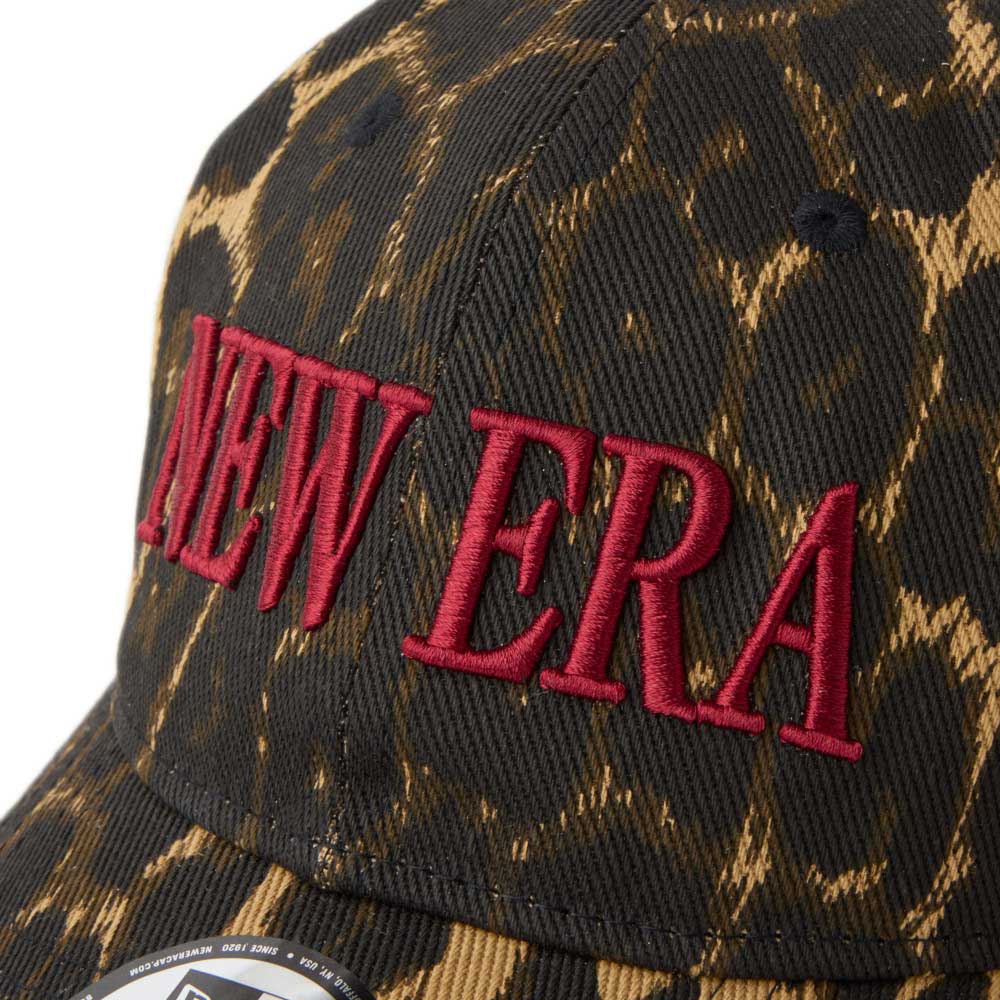 New Era Wordmark Leopard Multi Red 9TWENTY Adjustable Cap