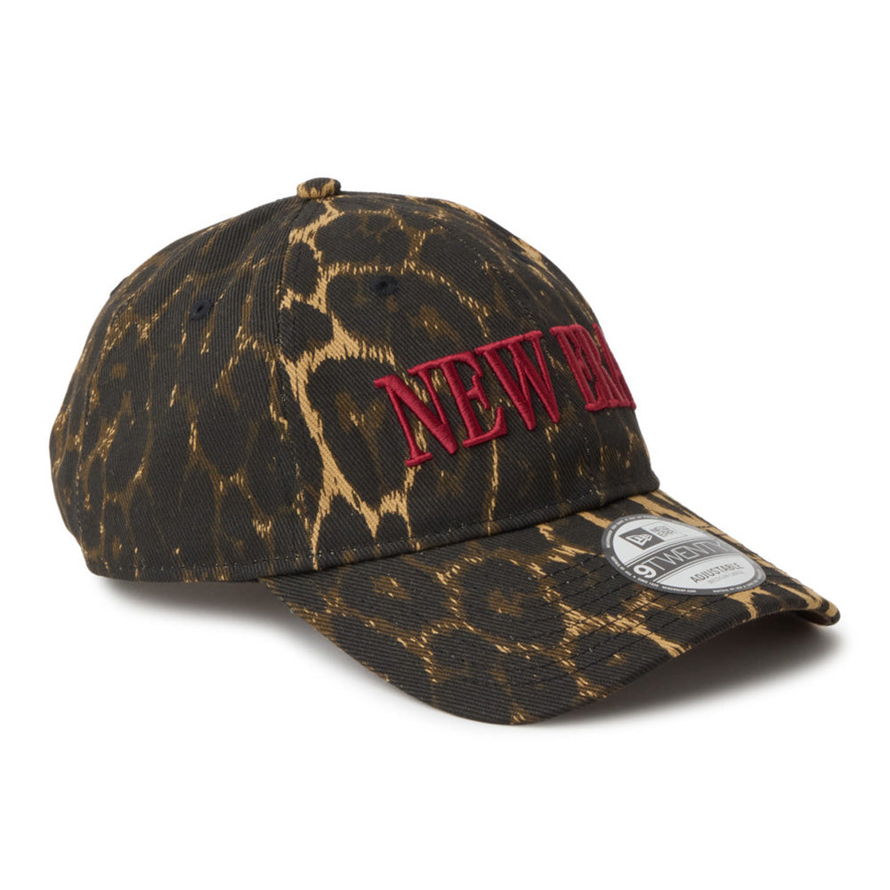 New Era Wordmark Leopard Multi Red 9TWENTY Adjustable Cap