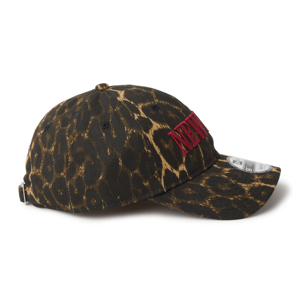 New Era Wordmark Leopard Multi Red 9TWENTY Adjustable Cap