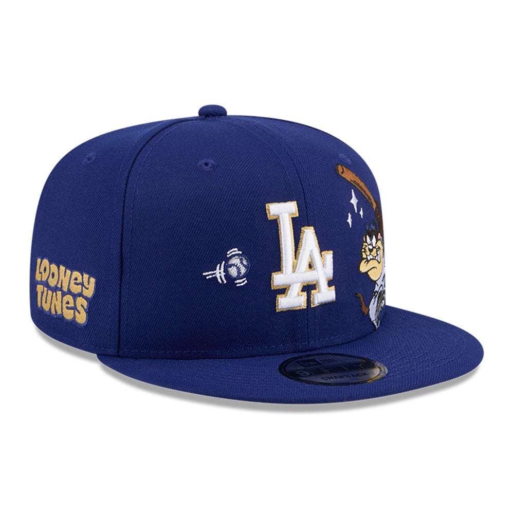 New Era x Looney Tunes Los Angeles Dodgers Tasmanian Devil Blue 9FIFTY Snapback Cap