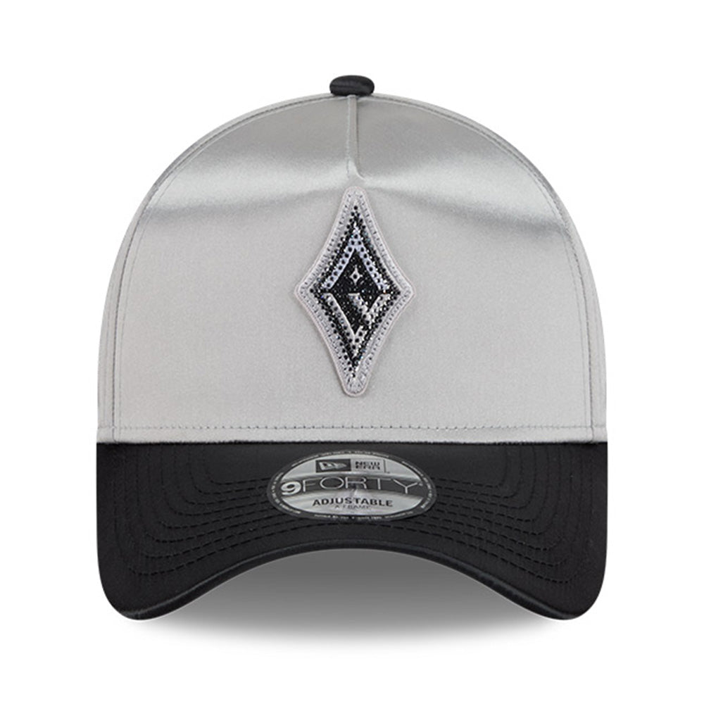 New Era Las Vegas Aces WNBA Draft Gray 9FORTY A-Frame Snapback Cap