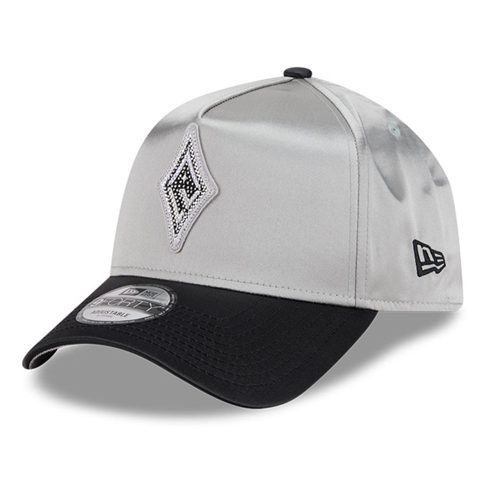 New Era Las Vegas Aces WNBA Draft Gray 9FORTY A-Frame Snapback Cap