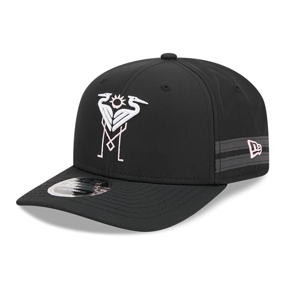 Inter Miami Football Club Jersey Hook Black 9SEVENTY Stretch Snapback Cap