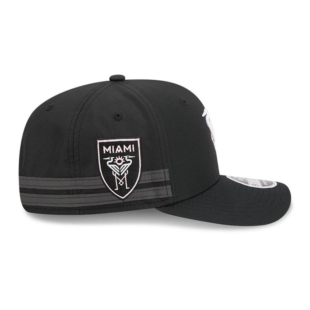 Inter Miami Football Club Jersey Hook Black 9SEVENTY Stretch Snapback Cap