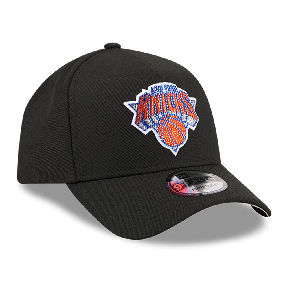 New Era New York Knicks NBA Draft 2026 Black 9FORTY A-Frame Adjustable Cap