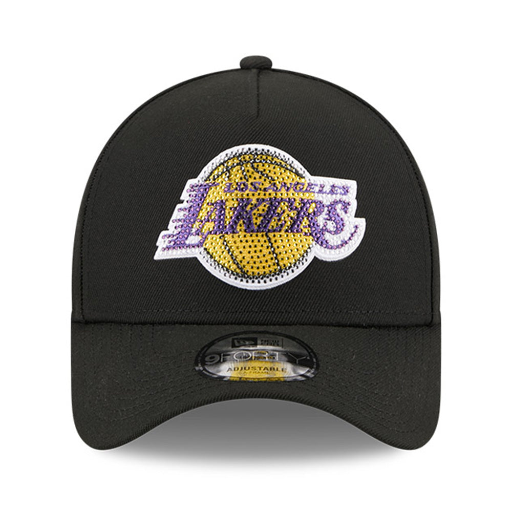 New Era Los Angeles Lakers NBA Draft 2026 Black 9FORTY A-Frame Adjustable Cap