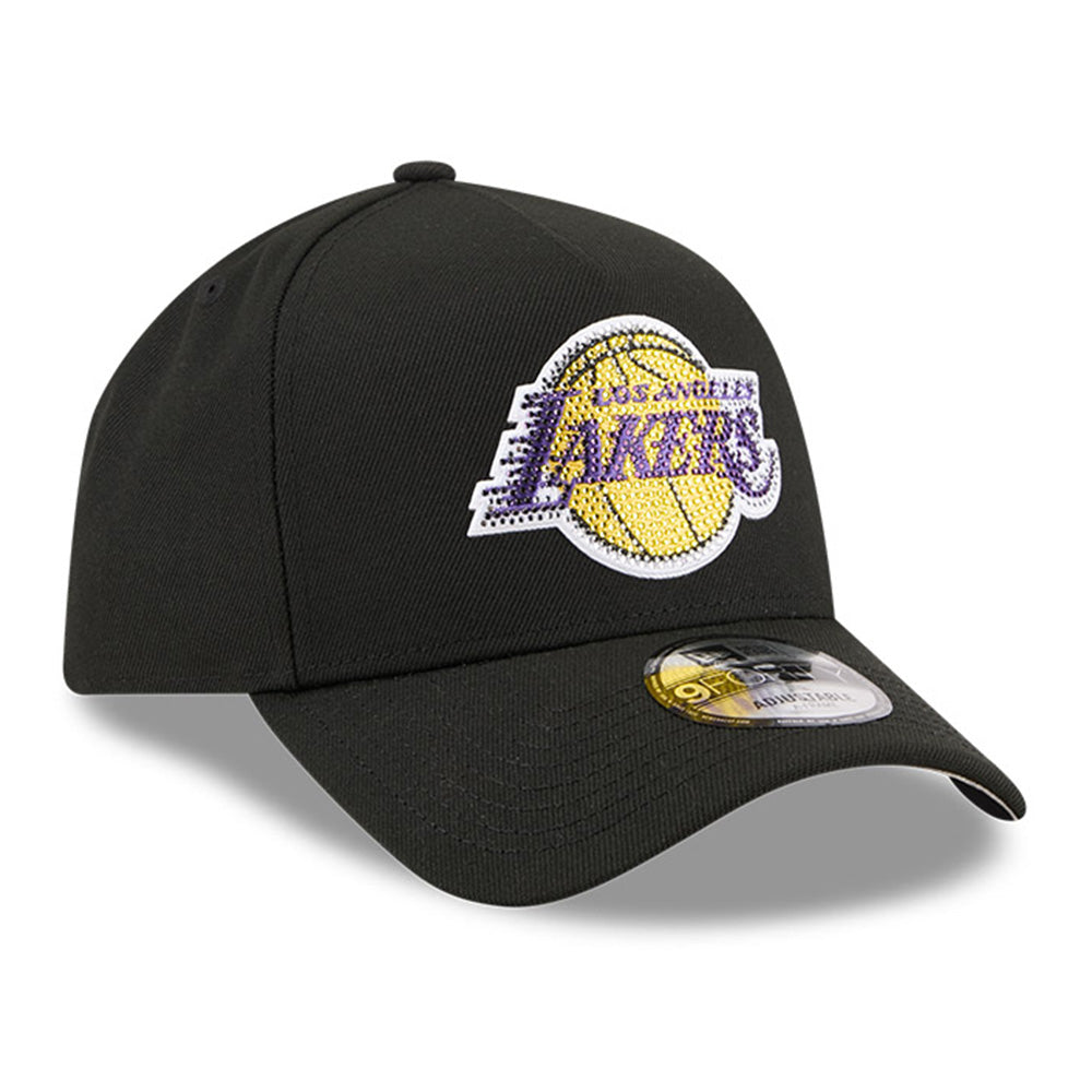 New Era Los Angeles Lakers NBA Draft 2026 Black 9FORTY A-Frame Adjustable Cap