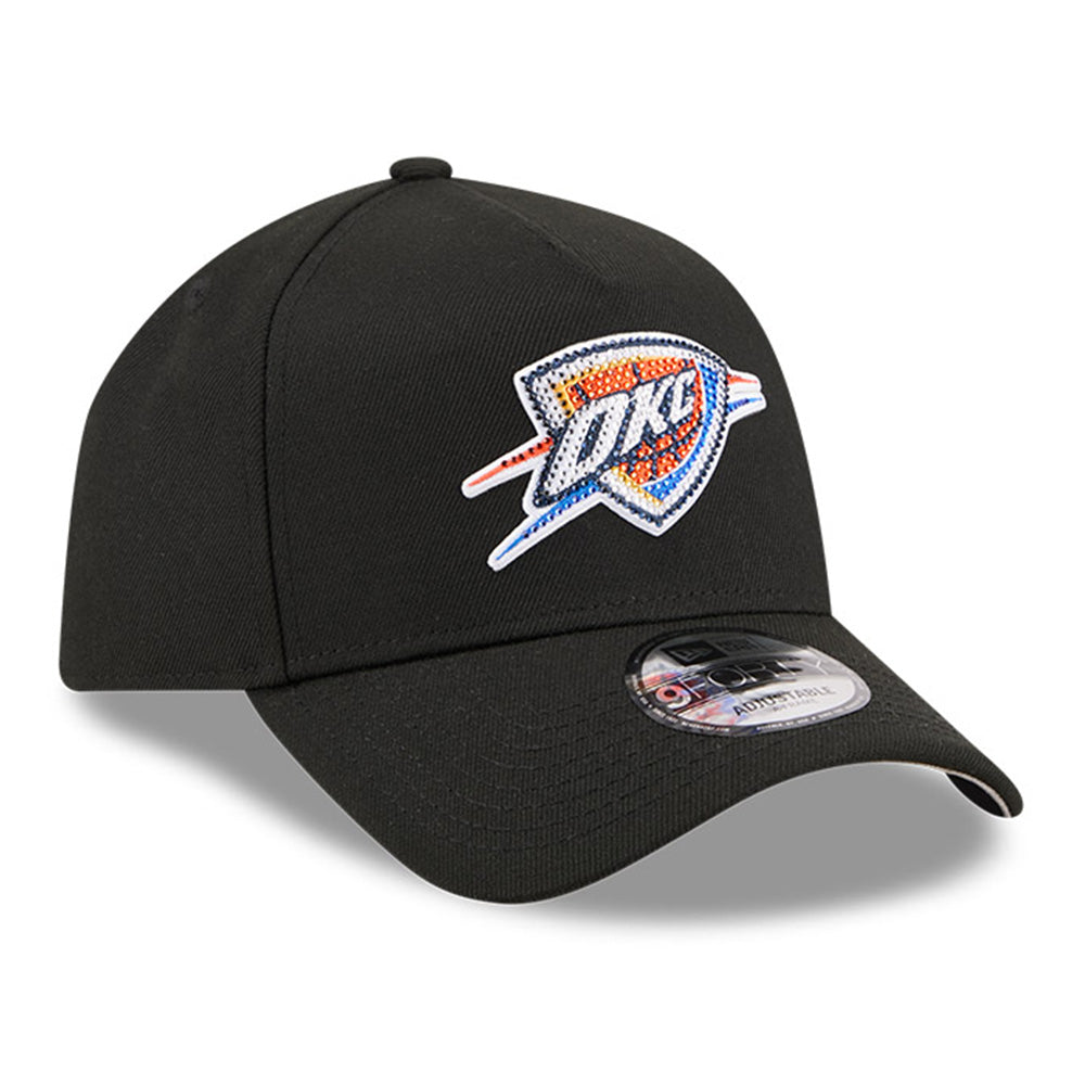 New Era Oklahoma City Thunders NBA Draft 2026 Black 9FORTY A-Frame Adjustable Cap