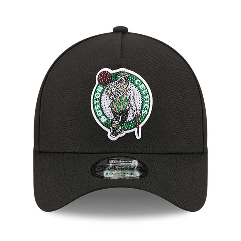 New Era Boston Celtics NBA Draft 2026 Black 9FORTY A-Frame Adjustable Cap