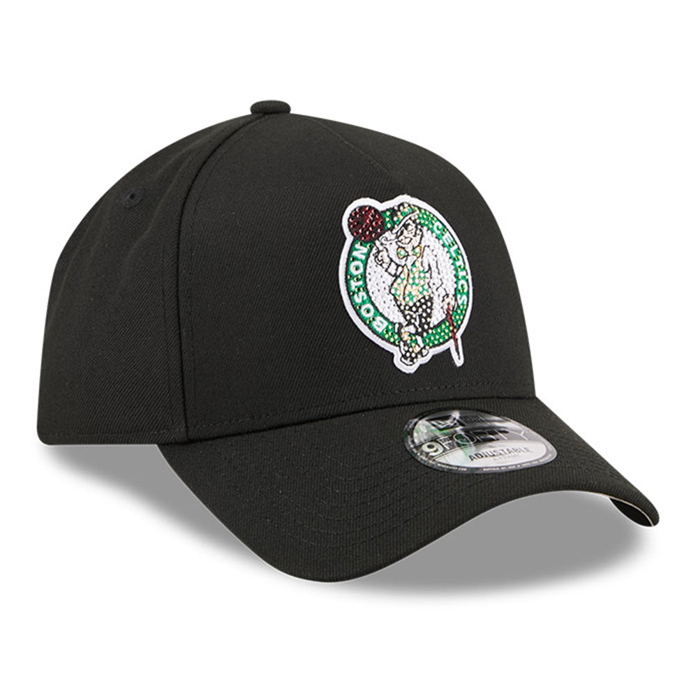 New Era Boston Celtics NBA Draft 2026 Black 9FORTY A-Frame Adjustable Cap