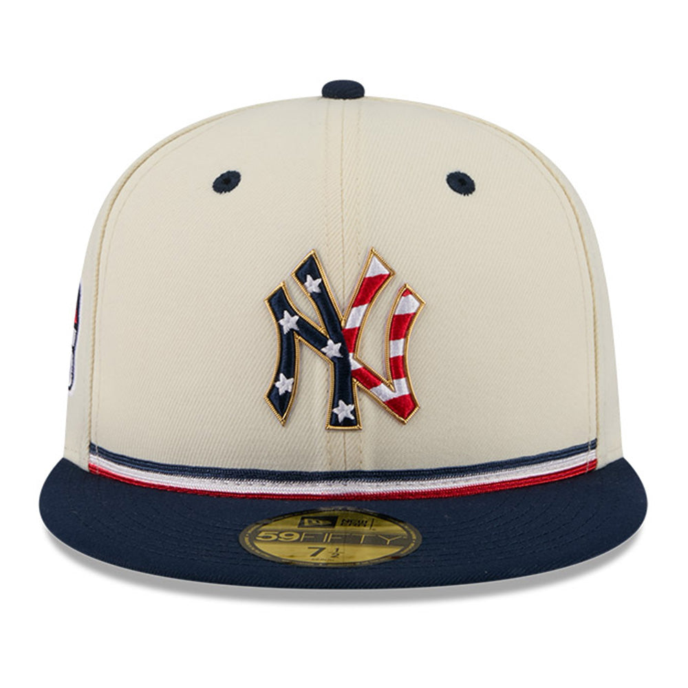 New Era New York Yankees 4th of July Chrome White 59FIFTY Fitted Cap