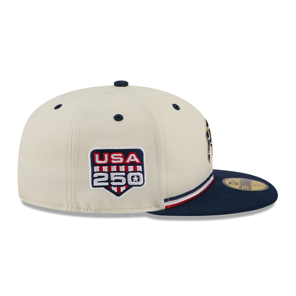 New Era New York Yankees 4th of July Chrome White 59FIFTY Fitted Cap