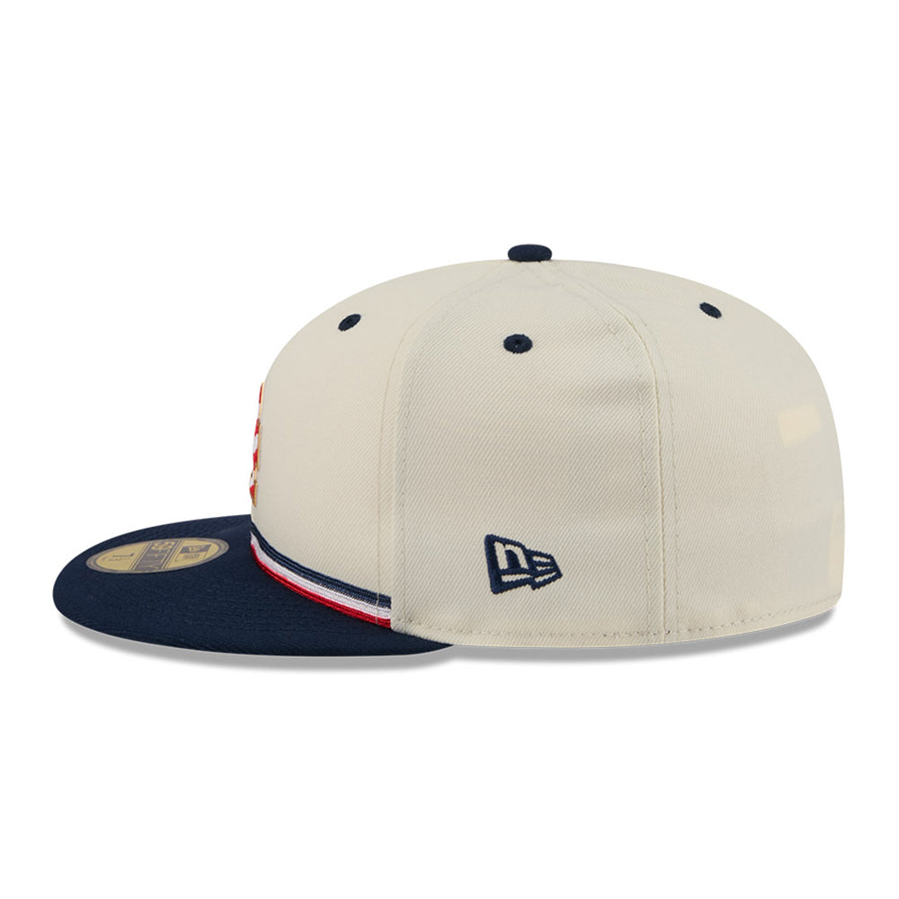 New Era Los Angeles Dodgers 4th of July Chrome White 59FIFTY Fitted Cap