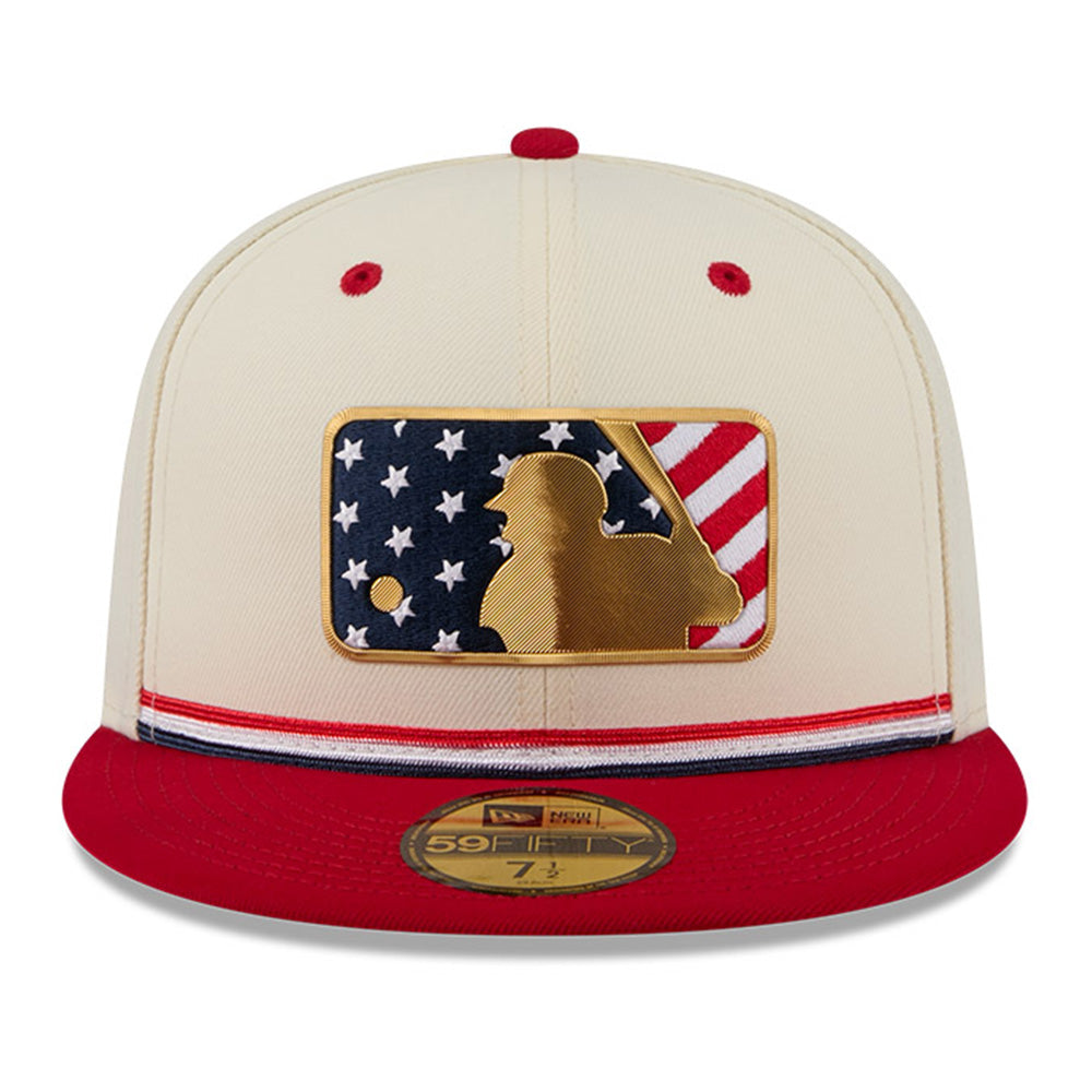 New Era Major League Baseball 4th of July Chrome White 59FIFTY Fitted Cap