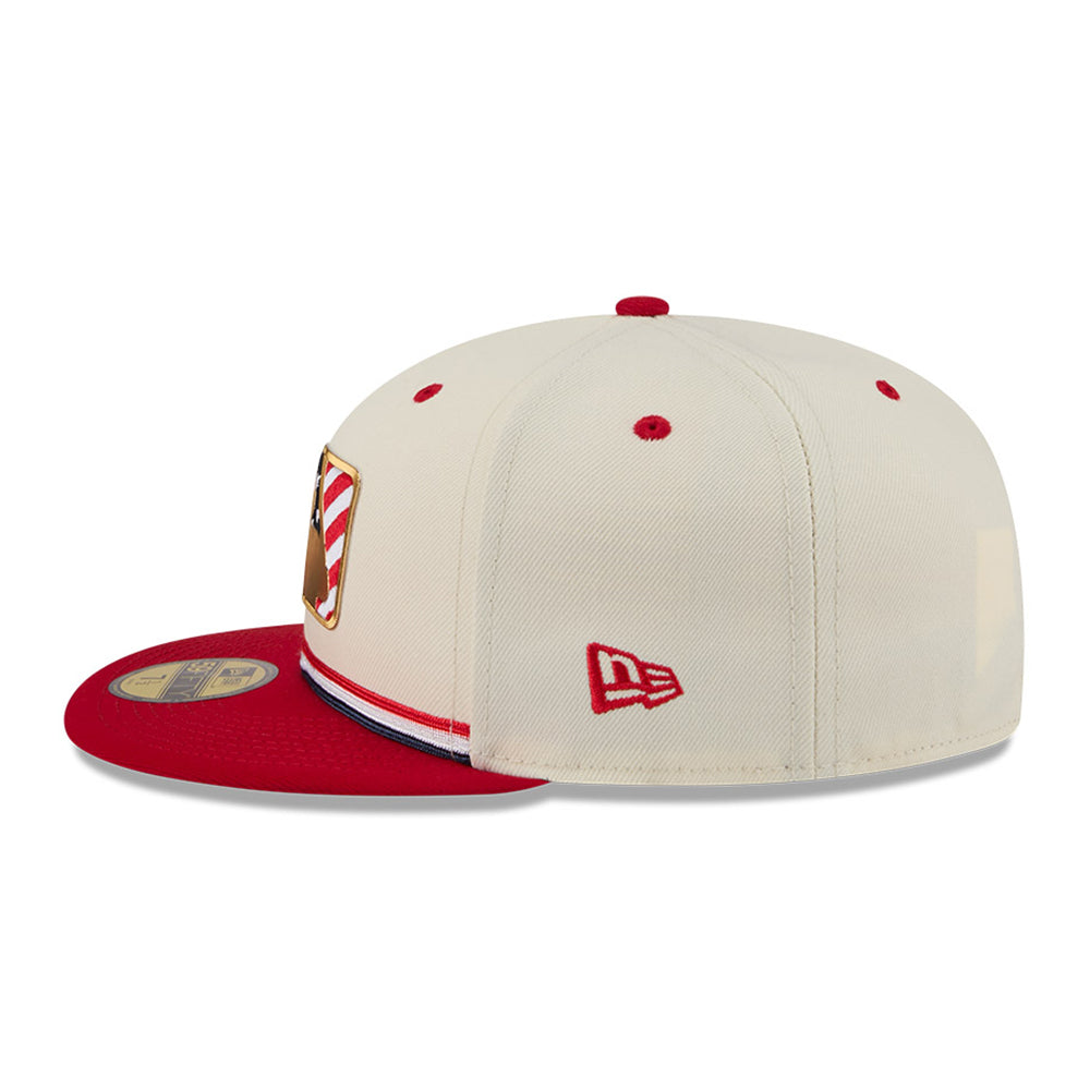 New Era Major League Baseball 4th of July Chrome White 59FIFTY Fitted Cap