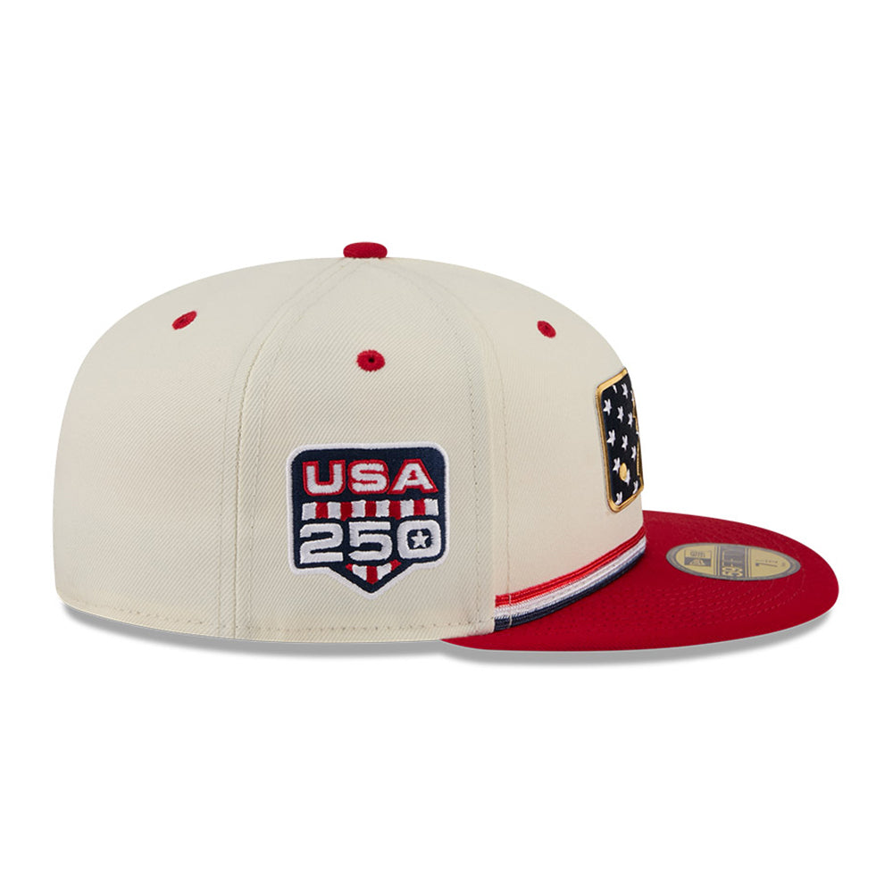 New Era Major League Baseball 4th of July Chrome White 59FIFTY Fitted Cap