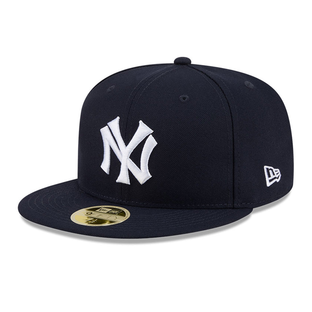 New Era New York Yankees Hall of Fame White Navy 59FIFTY Fitted Cap