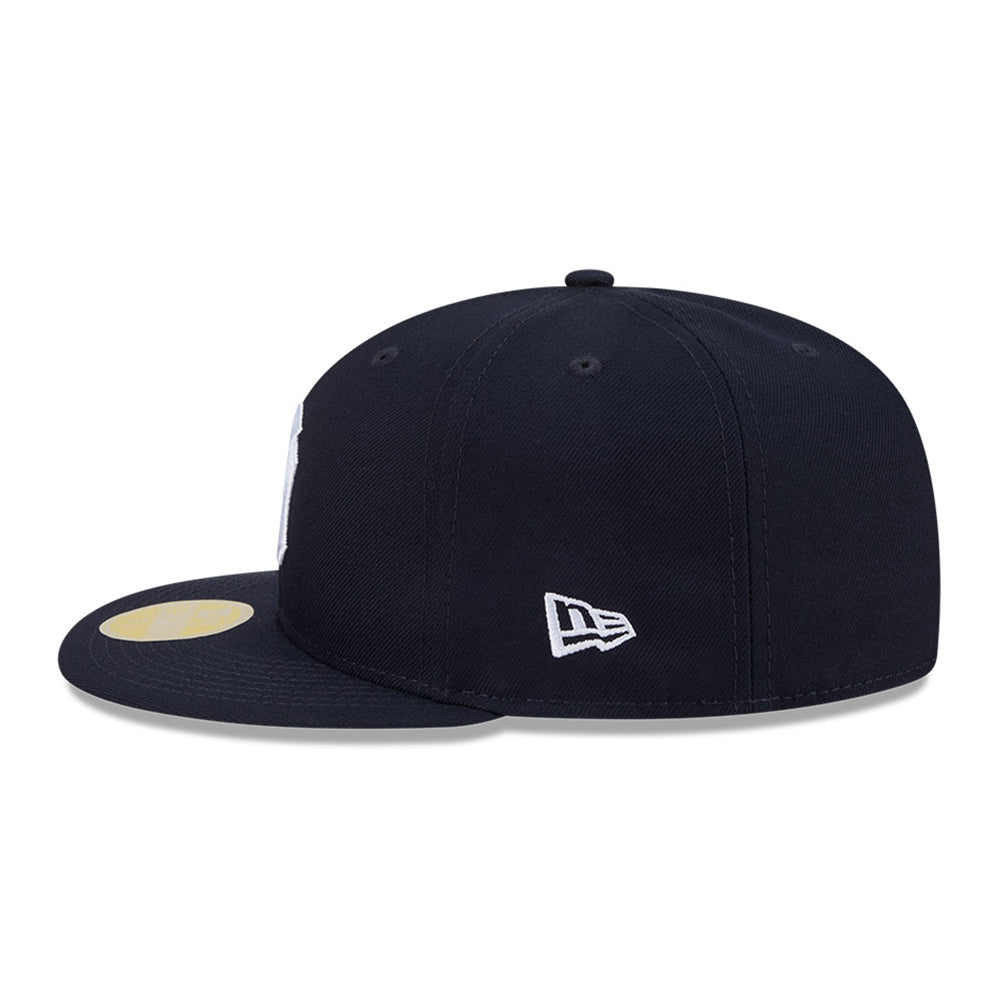 New Era New York Yankees Hall of Fame White Navy 59FIFTY Fitted Cap
