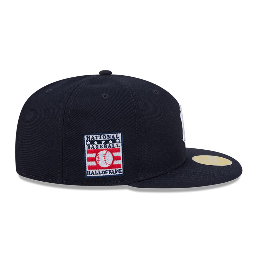 New Era New York Yankees Hall of Fame White Navy 59FIFTY Fitted Cap